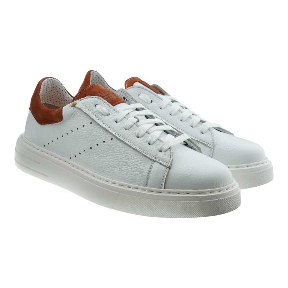 Zapatillas Blancas Hombre Piel Calce X1907