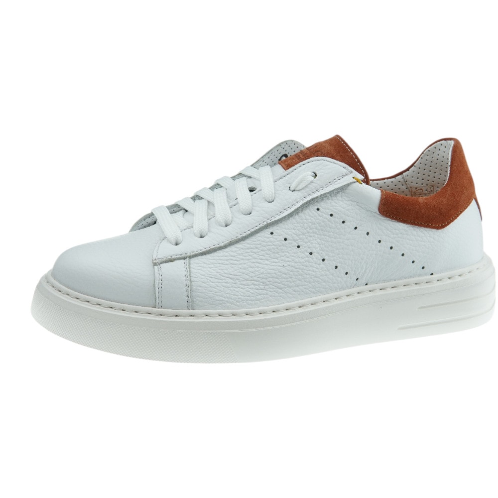 Zapatillas Blancas Hombre Piel Calce X1907 foto 3