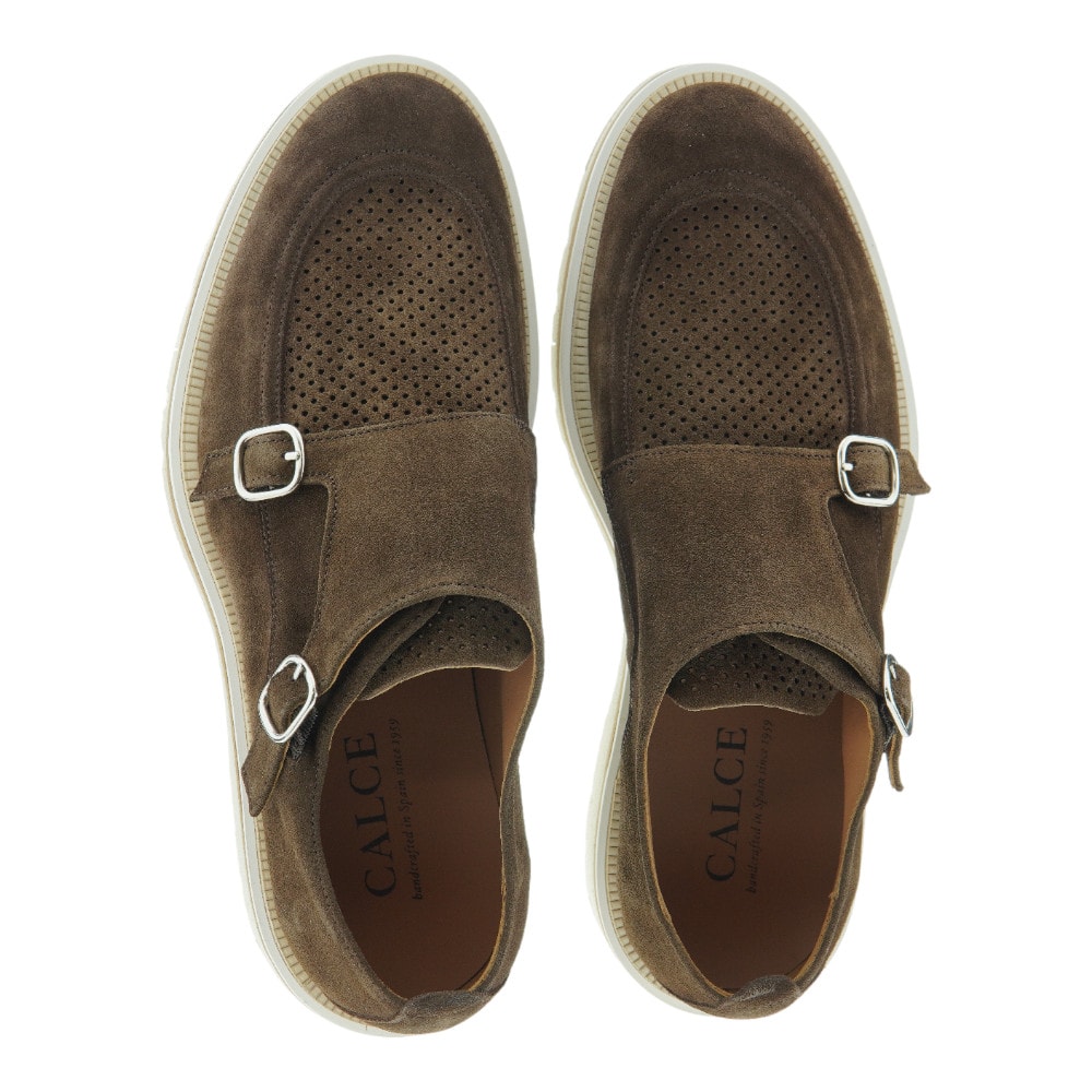 Zapatos Hebillas Ante Marrón Calce Hombre | Confort y Estilo en Gallery Carrile foto 2