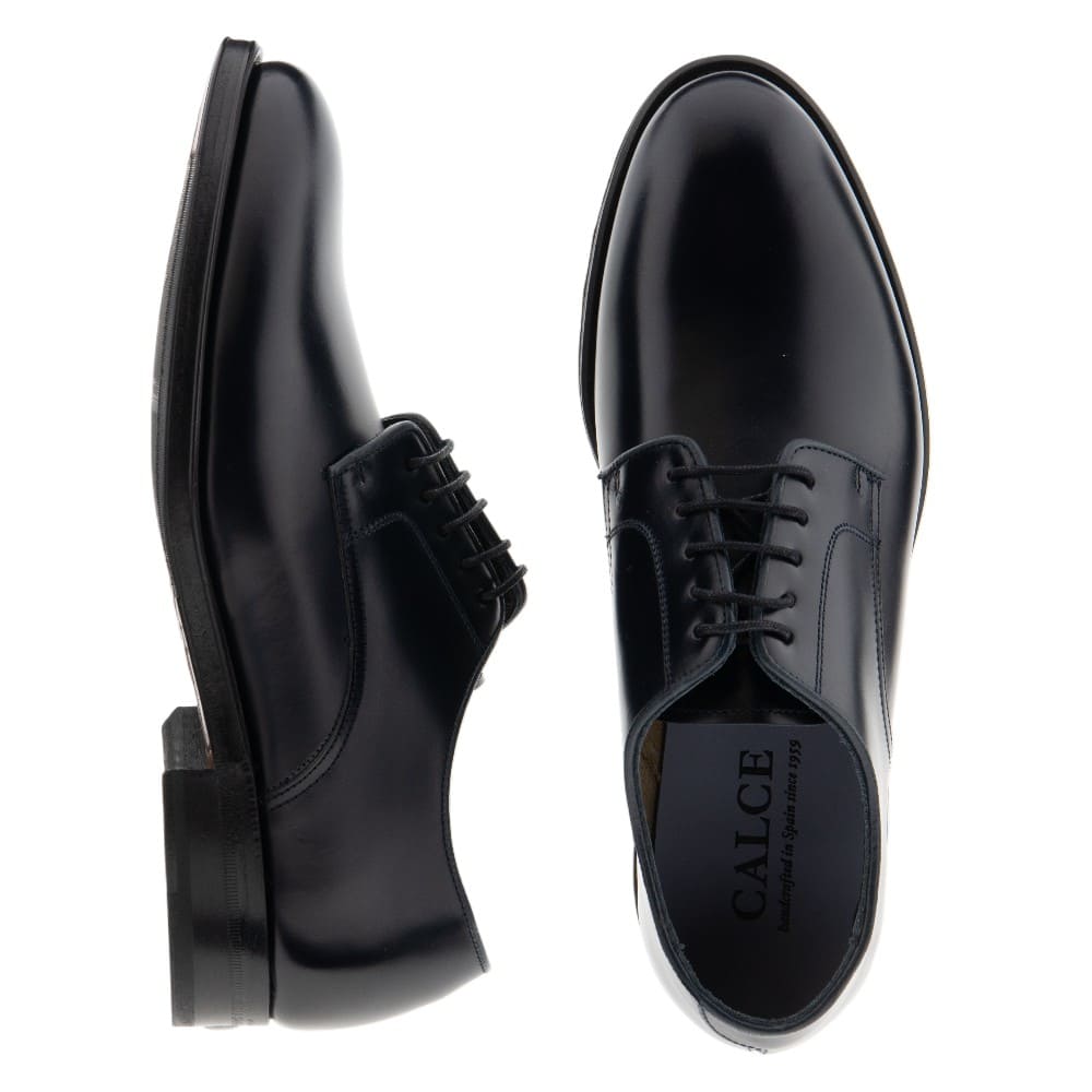 Calce zapatos hombre cordones azules | Zapato vestir piel foto 2