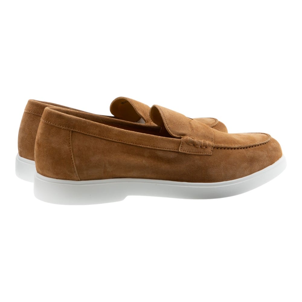 Mocasines hombre Calce beige con suela blanca – Estilo y comodidad casual foto 4