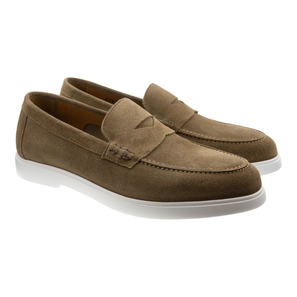 Mocasines ante taupe hombre Calce X2205