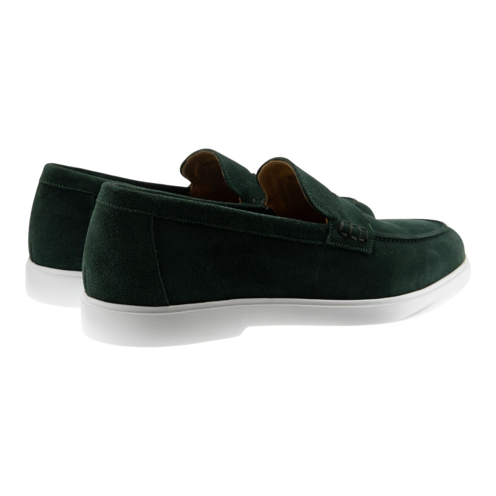 Mocasines ante verde antifaz caballero Calce | Zapatos hombre foto 4