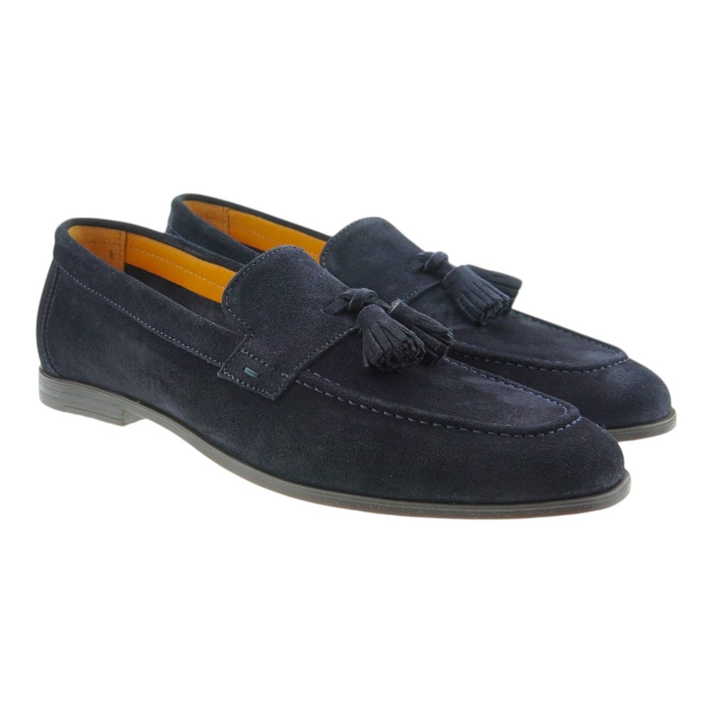 Mocasines Azul Hombre Calce X2218 Borlas
