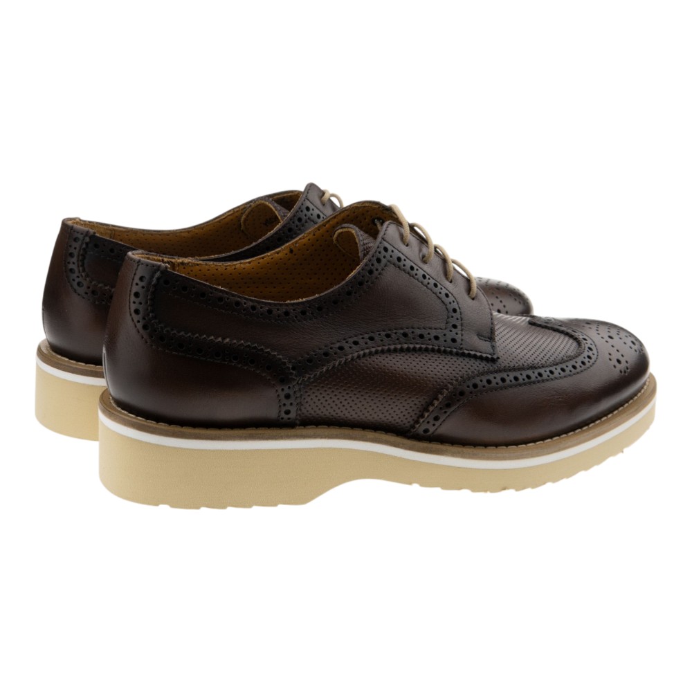 Blucher marrón piel caballero Calce foto 4