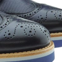 Blucher hombre azul Calce | Zapatos de piel para hombre foto 7