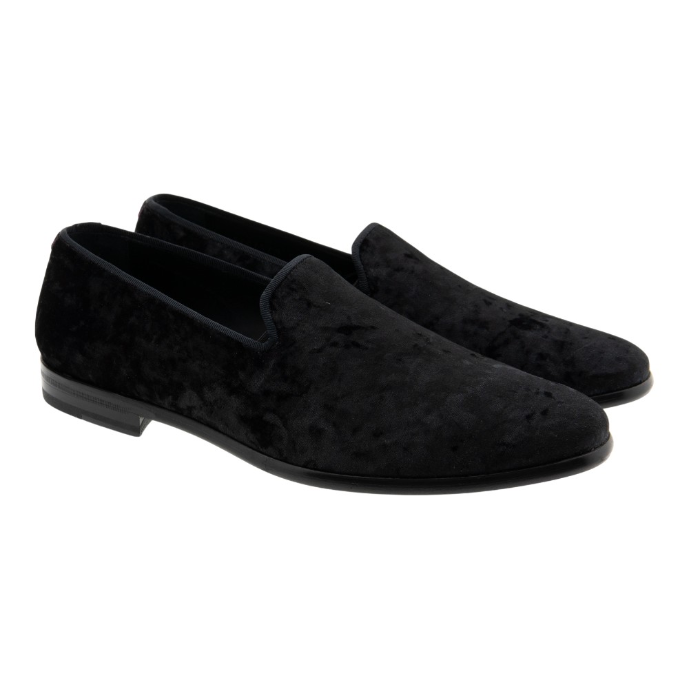 Slipper negro hombre terciopelo Calce X2356