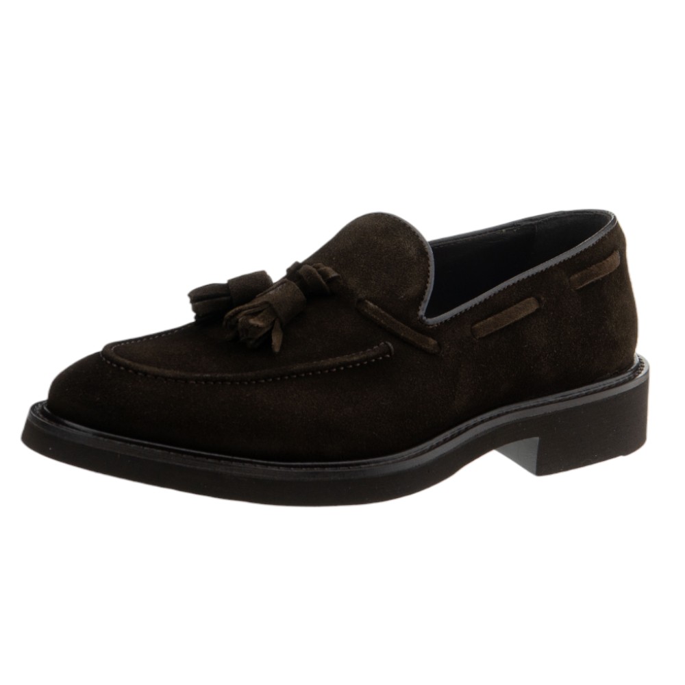 Mocasines borlas marrones Calce – Elegancia artesanal española foto 3