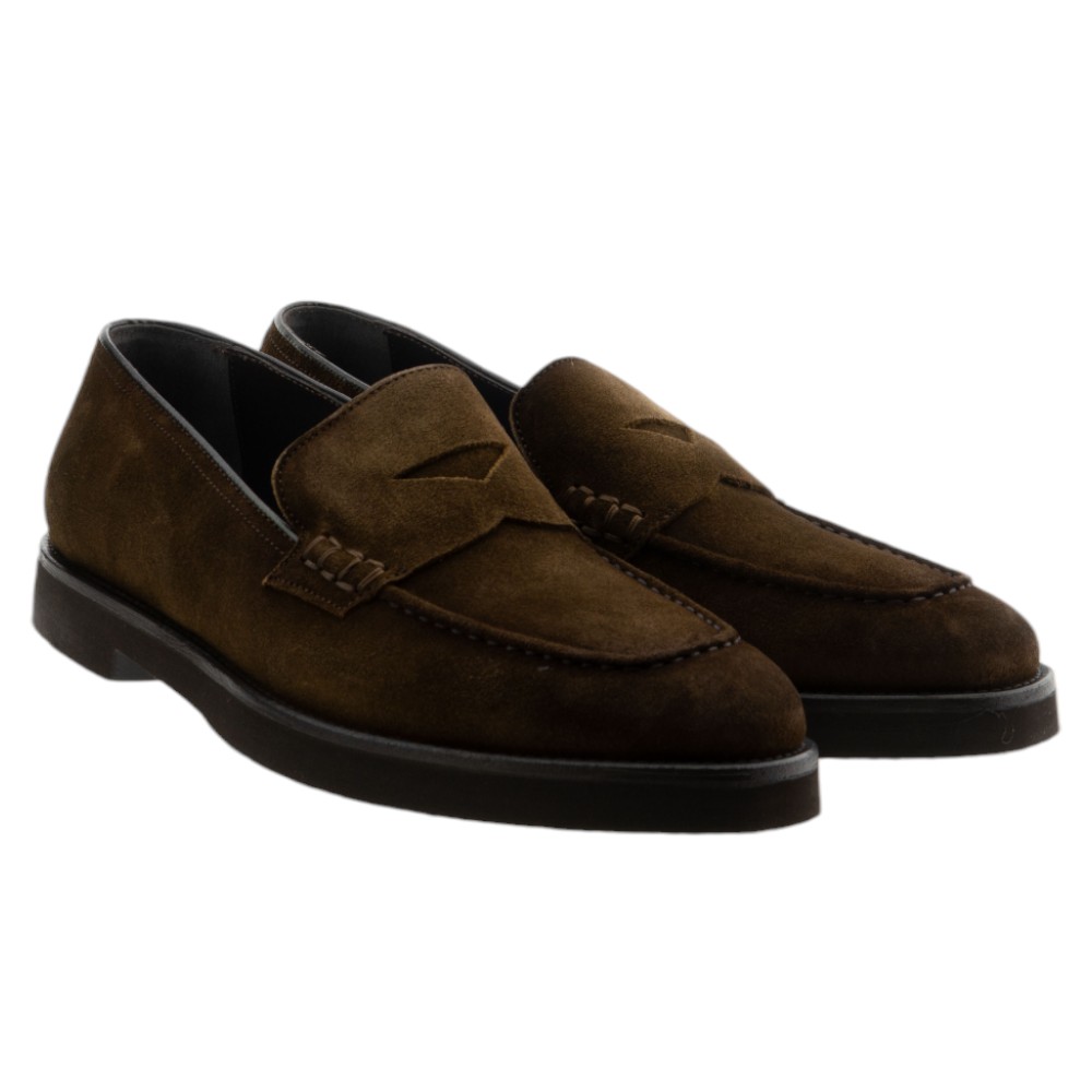 Mocasines hombre ante marrón Calce X2408