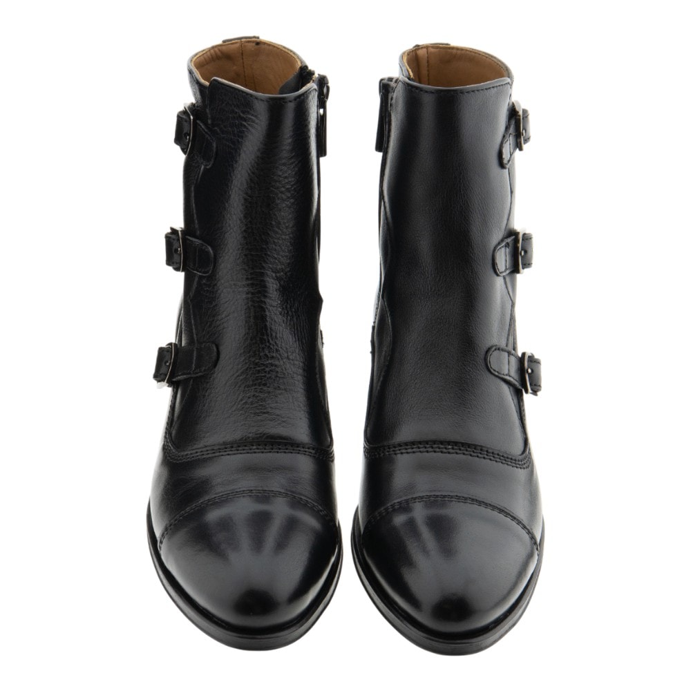 Botines negro mujer hebillas Calce estilo elegante foto 2