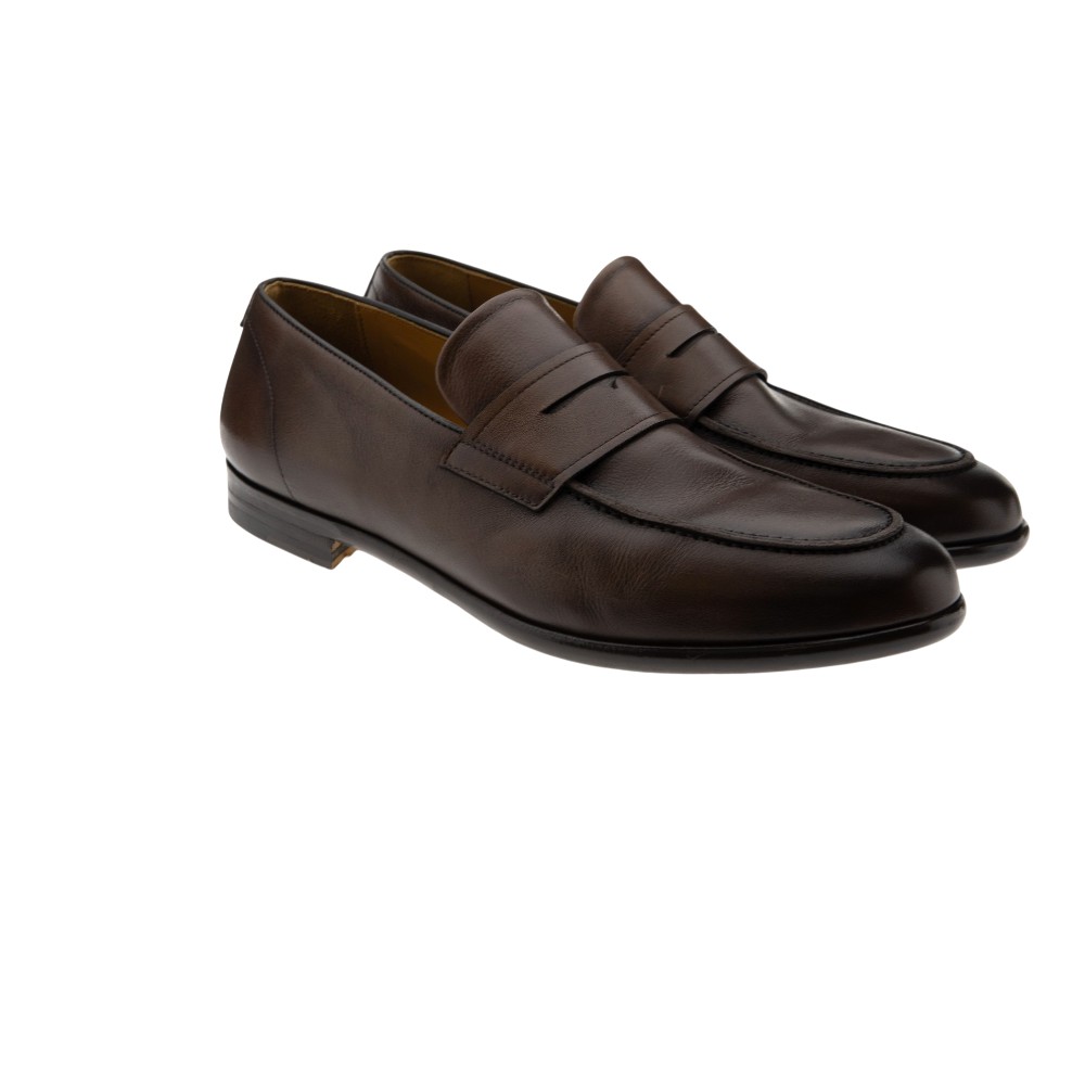 Mocasines Calce caballero piel cacao vestir X2504
