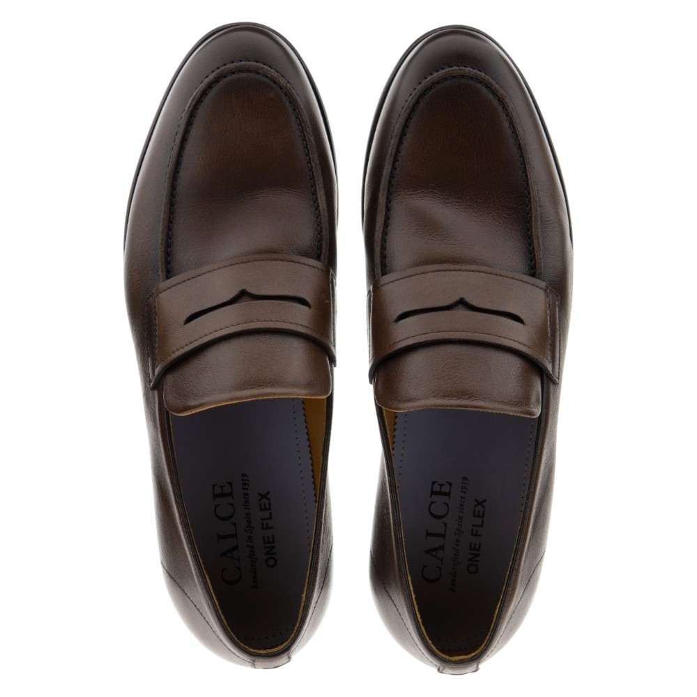 Mocasines Calce caballero piel cacao vestir | Zapatos elegantes foto 2