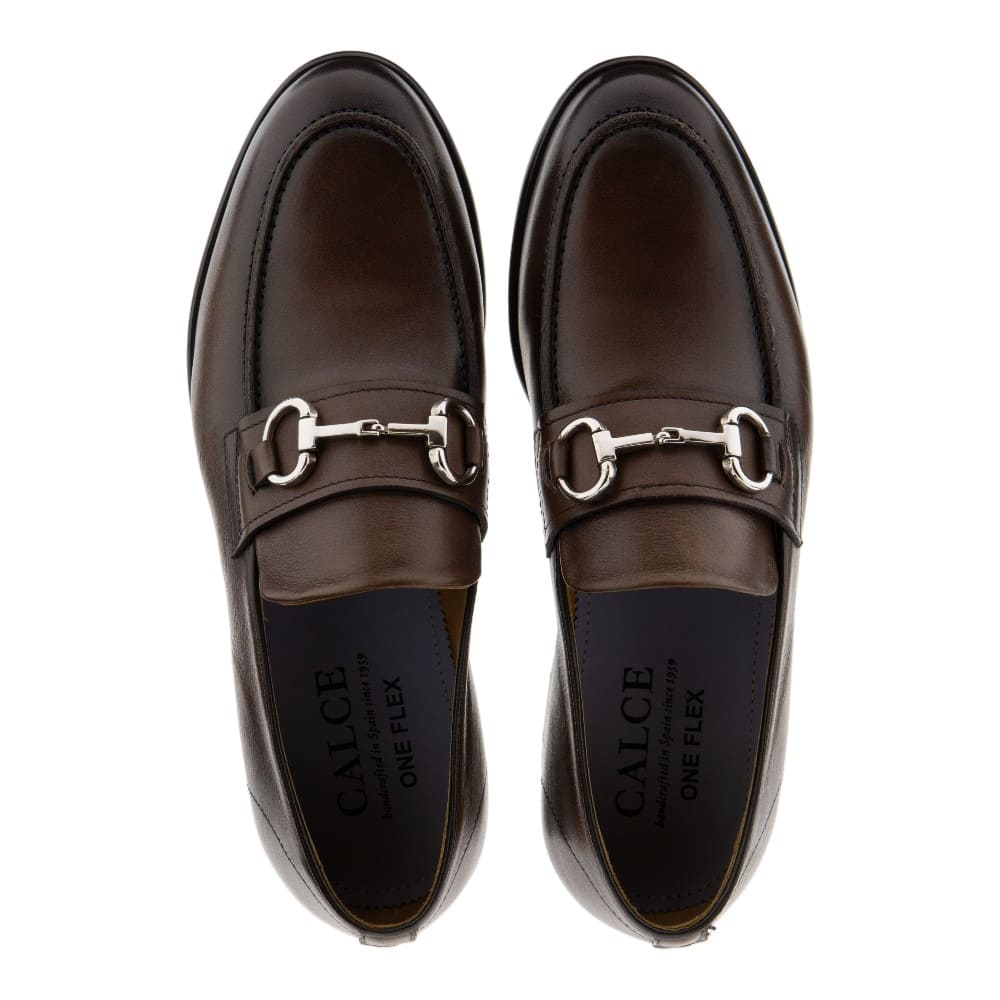 Mocasines hombre Calce marrones de piel | Zapato vestir foto 2