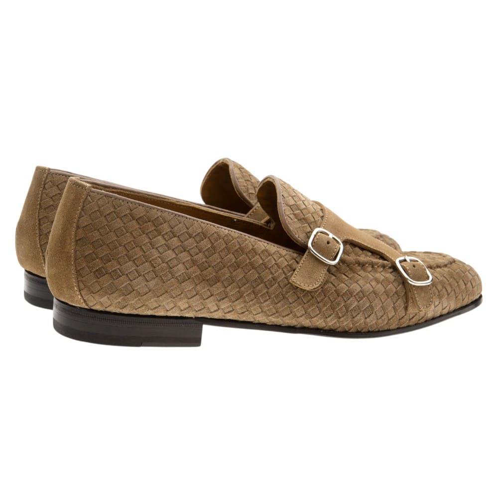 Mocasines hebilla hombre Calce de serraje color camel foto 4