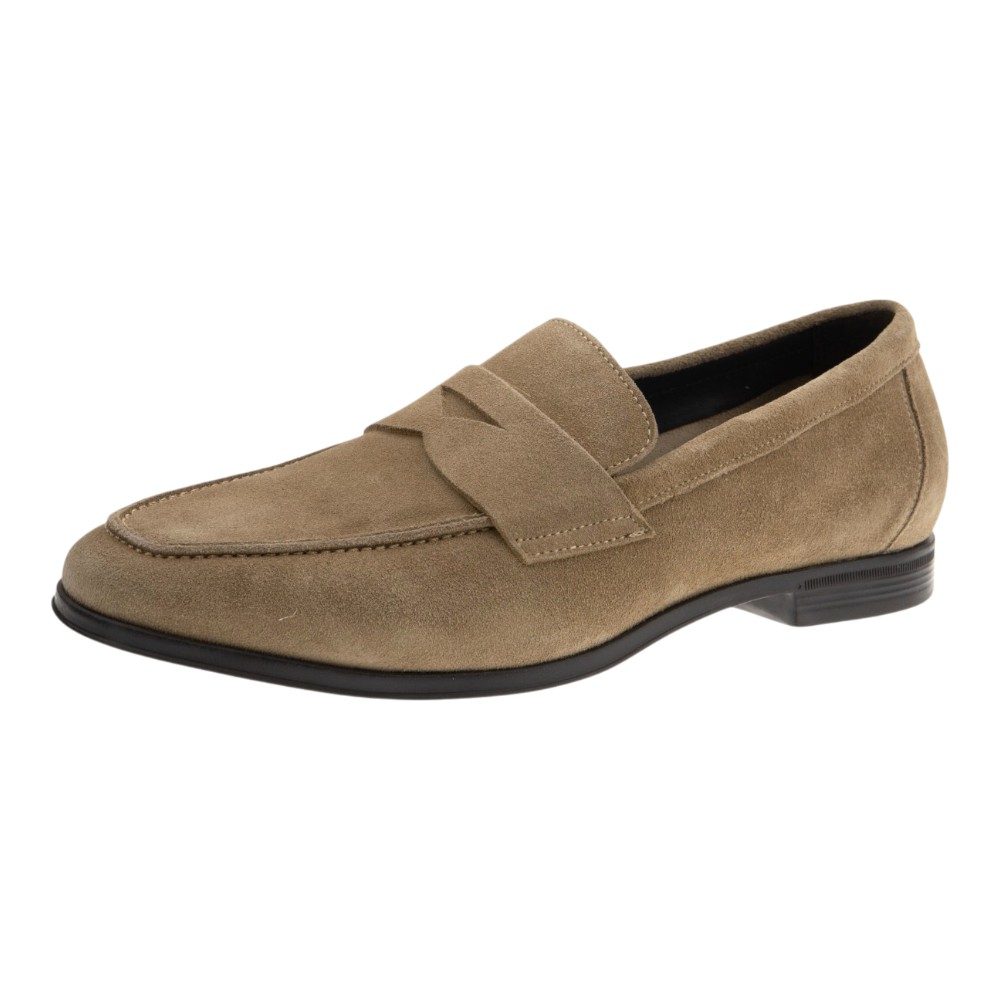 Mocasines piel ante taupe caballero Calce | Zapatos elegantes hombre foto 3