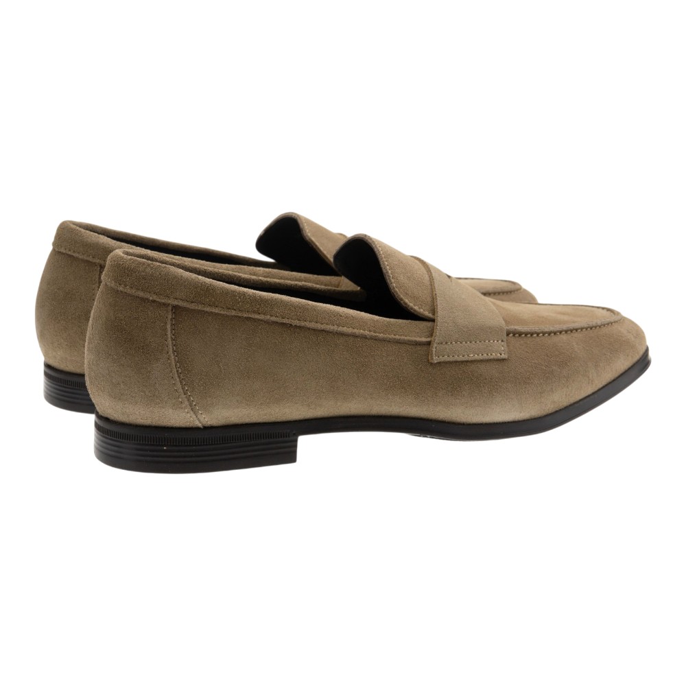 Mocasines piel ante taupe caballero Calce | Zapatos elegantes hombre foto 4