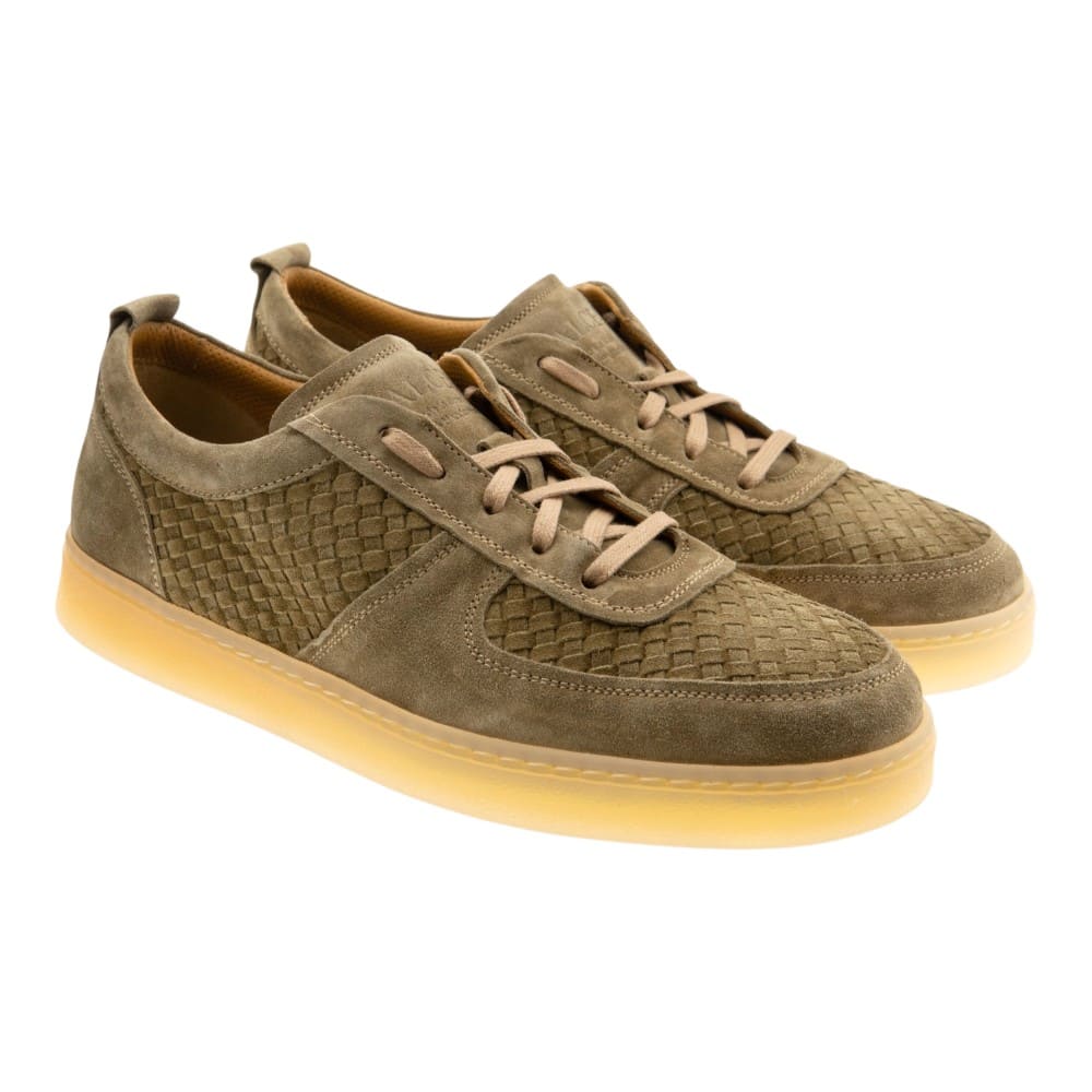 Zapatillas piel ante trenzadas Calce X2524