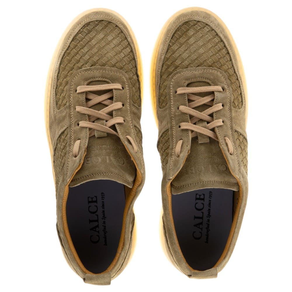 Zapatillas piel ante trenzadas hombre Calce | Sneakers premium foto 2