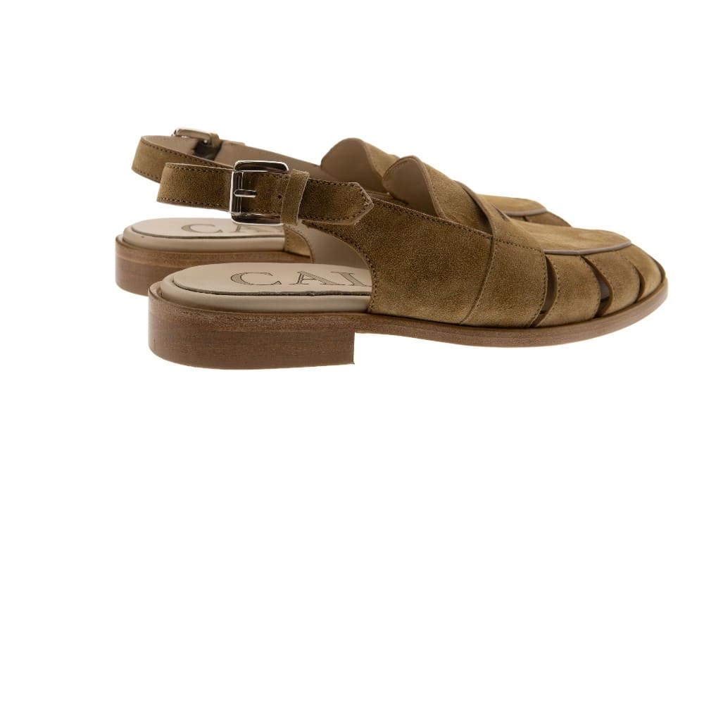 Zapato plano destalonado Calce camel | Mocasín abierto foto 4