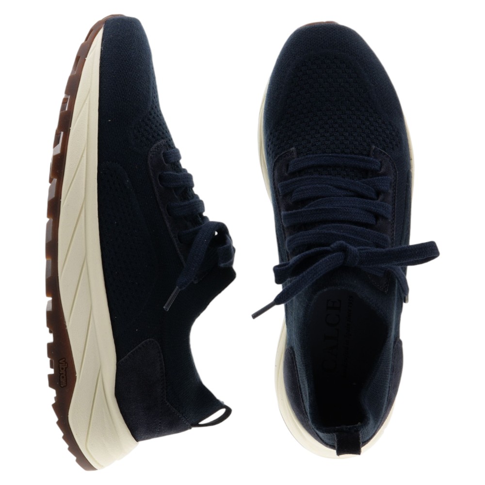Zapatillas tejido elástico azules hombre Calce | Gallery Carrilé foto 2