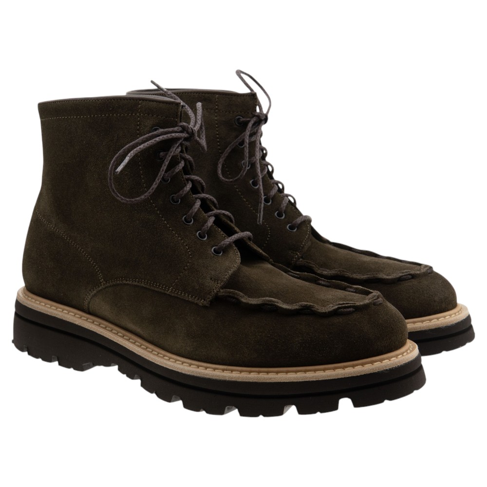 Botas caballero ante verde cordón Calce X2645