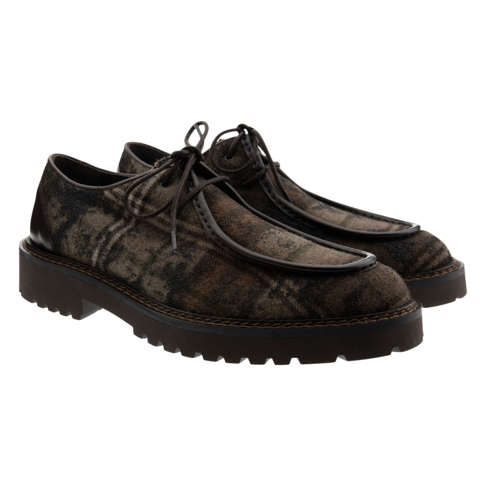 Zapato blucher estampado taupe Calce X2656