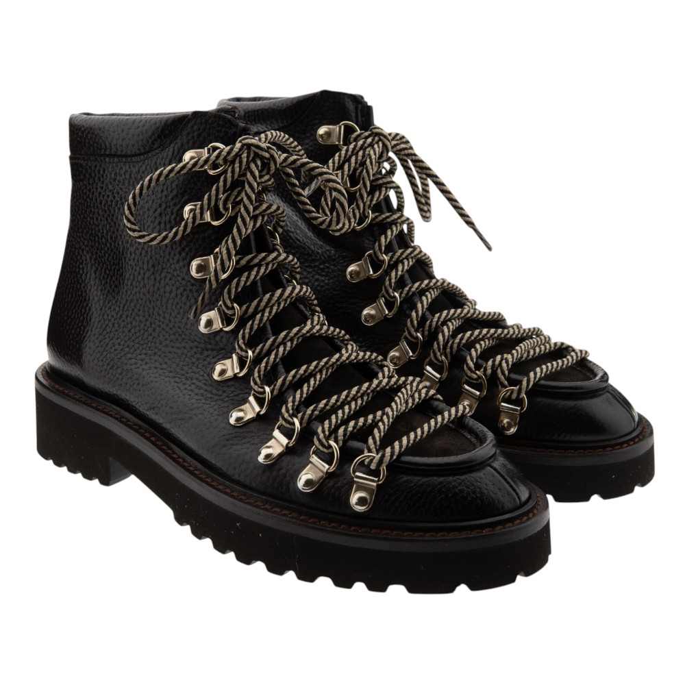Botines piel cordones mujer suela track Calce X2719