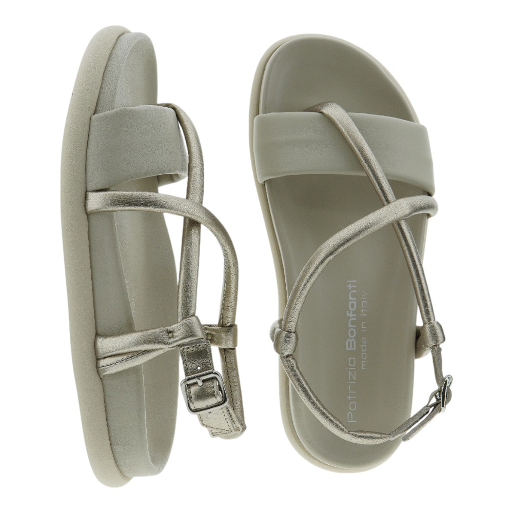 Sandalias plataforma tiras mujer Patrizia Bonfanti / Suela anatomica para mayor confort foto 2
