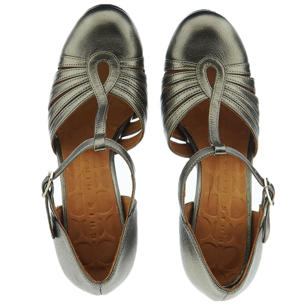 Zapato salón pulsera metalizado Chie Mihara Yelo foto 2
