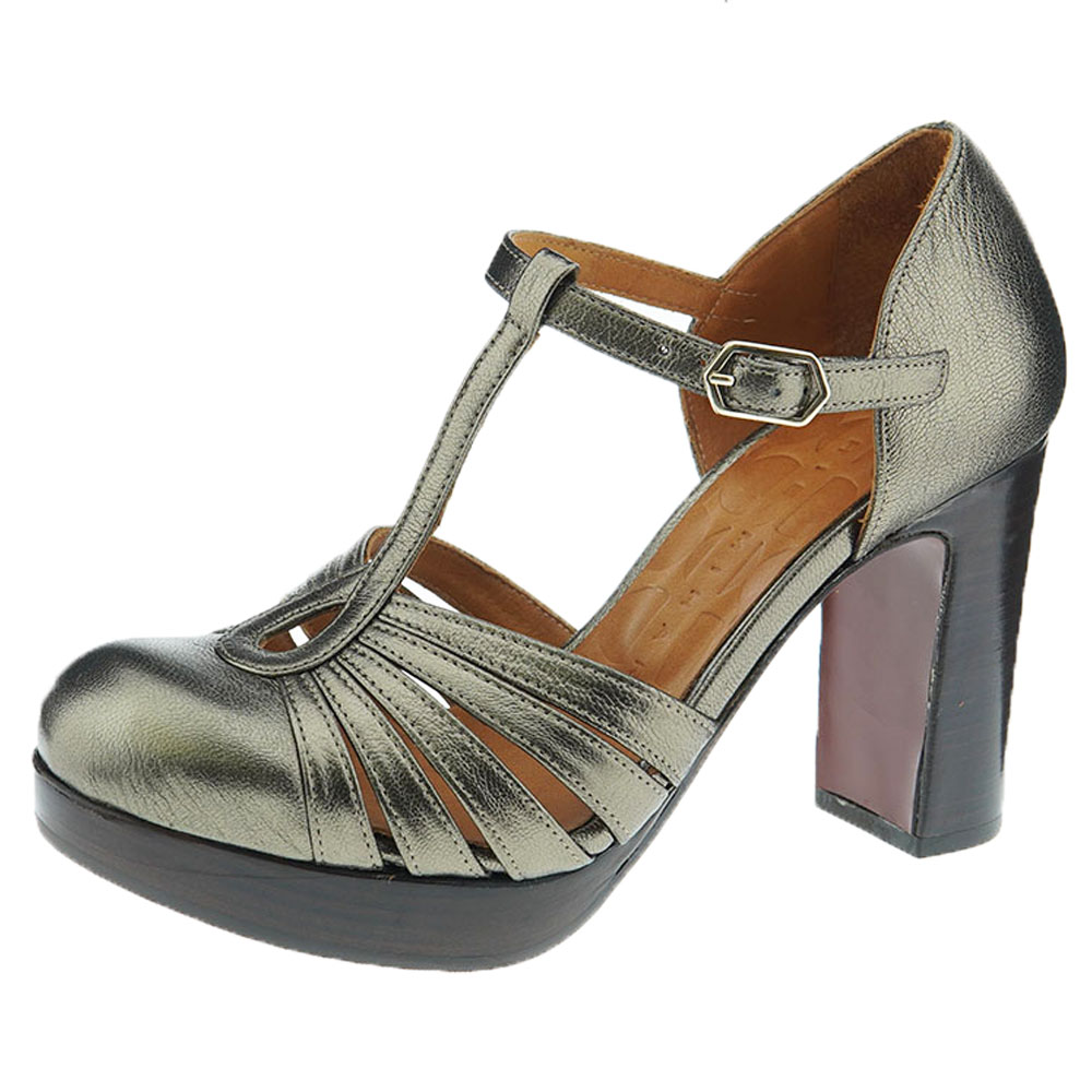 Zapato salón pulsera metalizado Chie Mihara Yelo foto 3