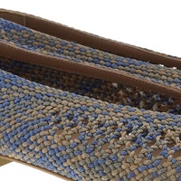 Bailarinas Rafia Azules Miuxa | Estilo Artesanal para Mujer en Carrilé foto 6